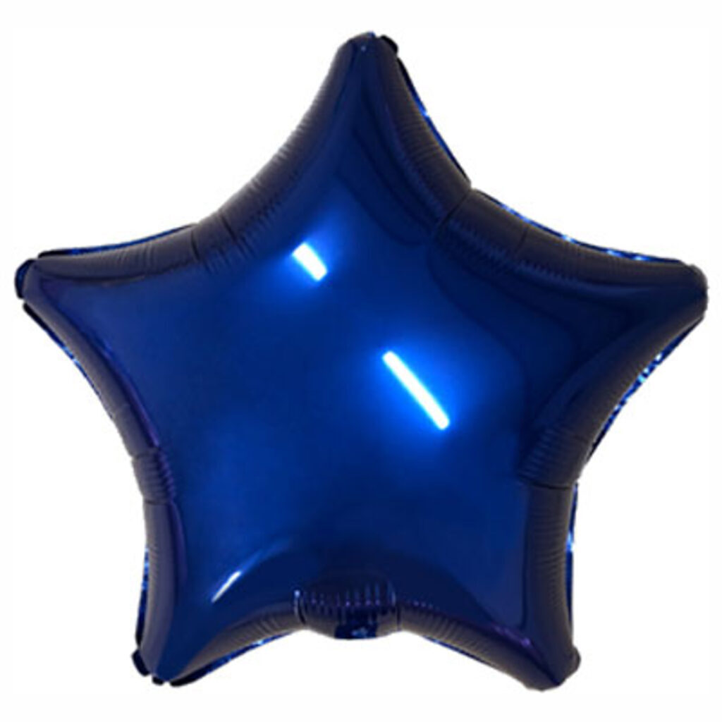 Шар фольга 18" "Звезда" Металлик Dark Blue