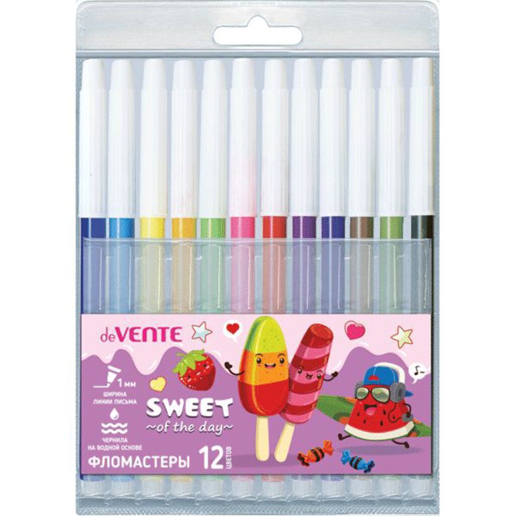 Фломастеры  12цв "deVENTЕ. Sweet", блистер