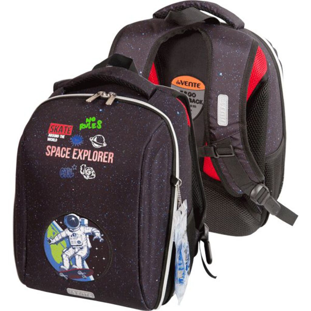 Рюкзак школьный 39*30*16см deVENTE "Cool. Space Explorer" полиэстер,1 отд на молнии,2 кармана, 800гр