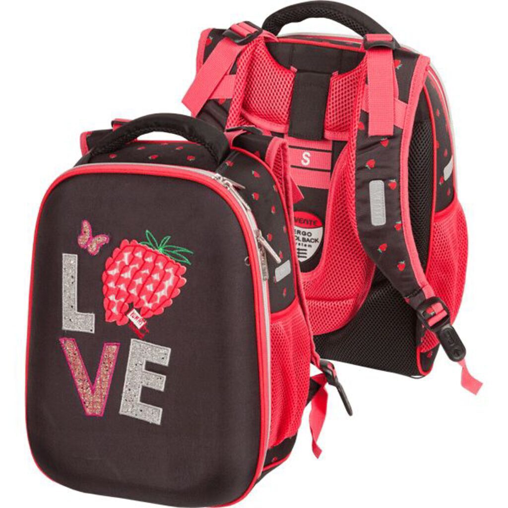 Рюкзак школьный 39*30*16см deVENTE "Choice. Strawberry"  полиэстер,1 отд на молнии,2 кармана, 900гр