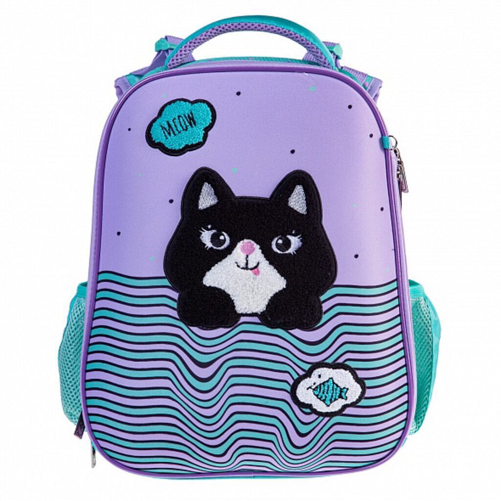 Ранец школьный 37*29*17см Hatber Ergonomic Classic "MEOW" EVA