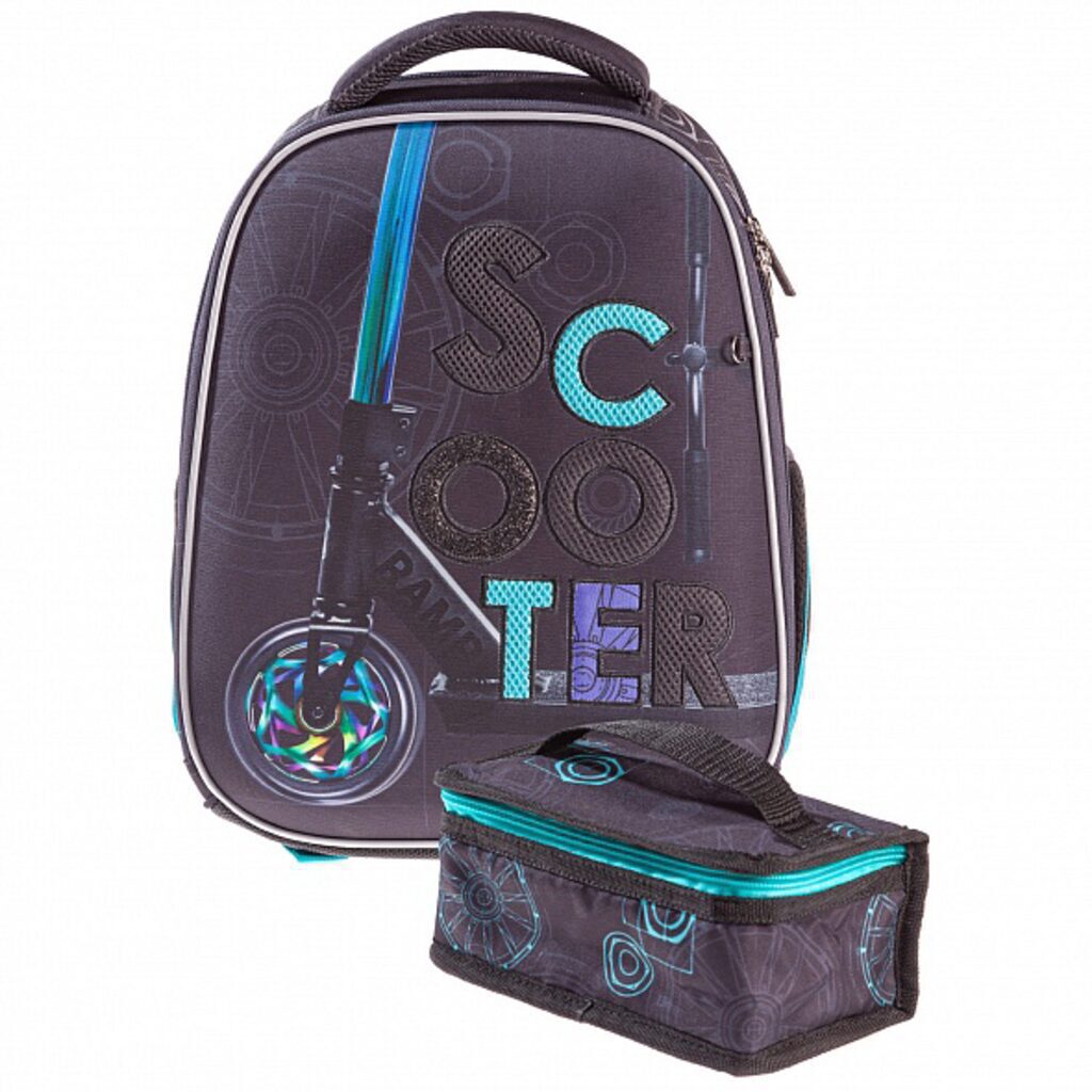 Ранец школьный 38*29*16см Hatber Ergonomic plus "Скутер" EVA
