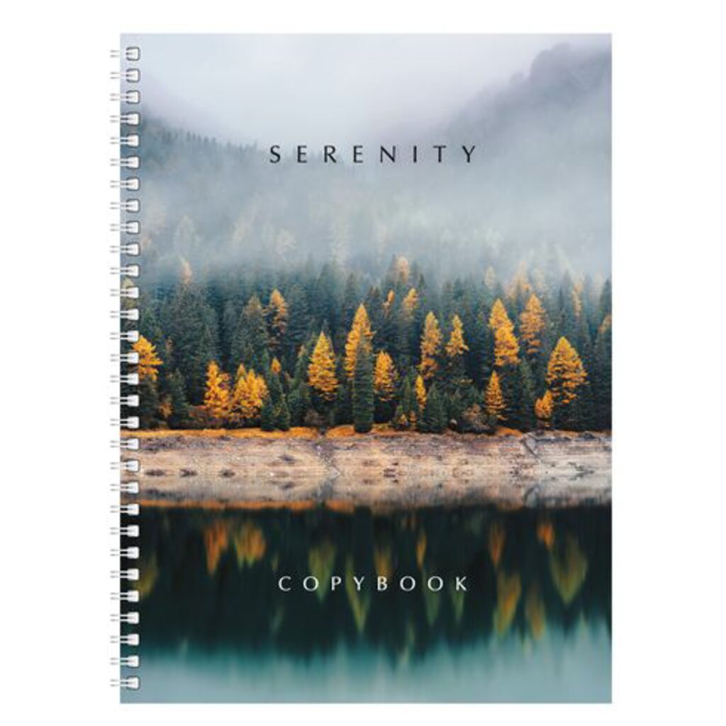 Тетрадь А4  80л кл. гребень BG "Serenity"