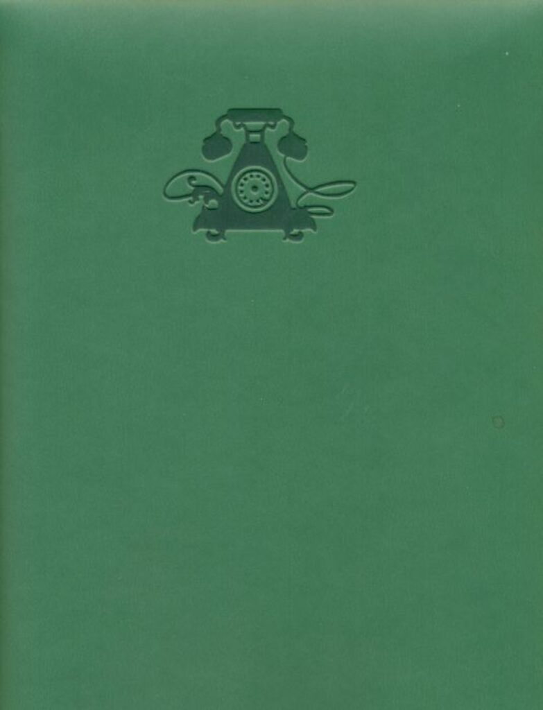 Алфавитная книга А5  80л "Виннер зеленый" вырубка, кожзам.с поролоном