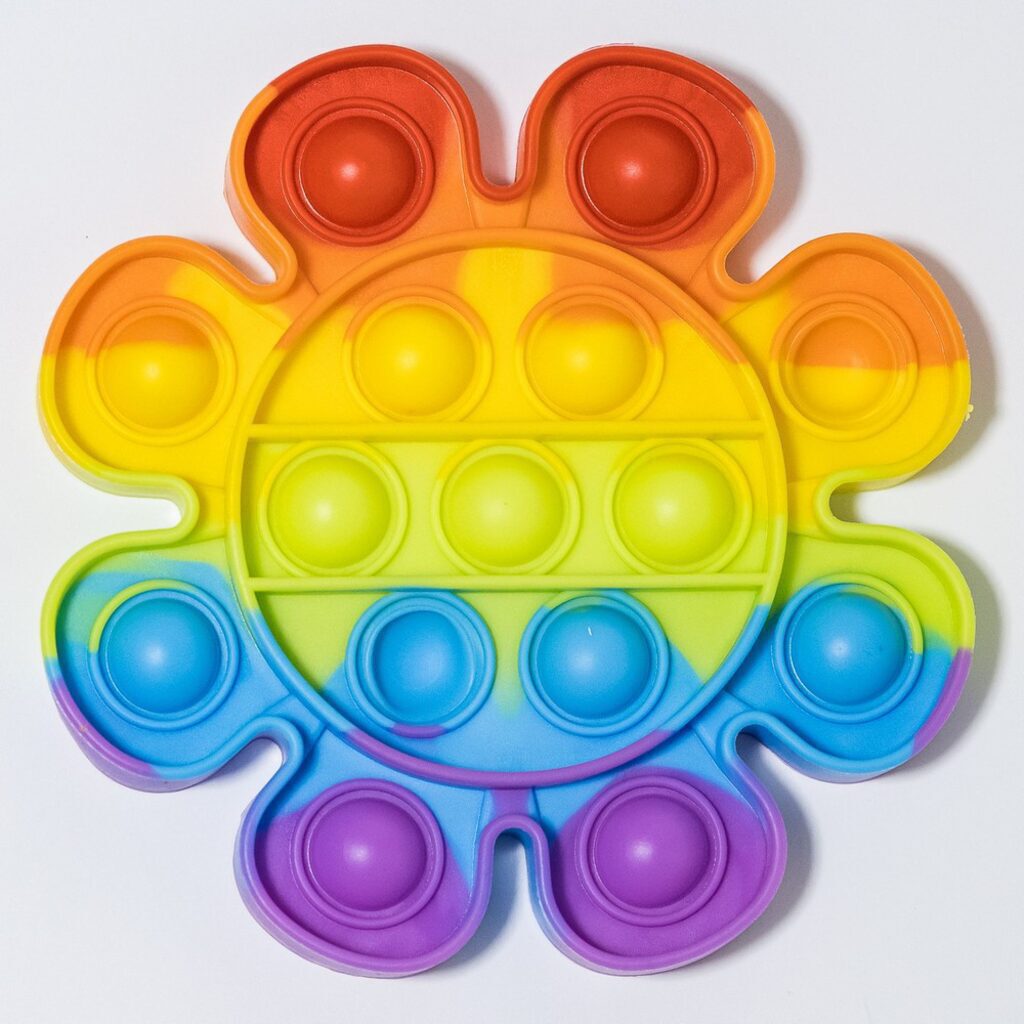 Pop It Fidget "Цветок" ассорти 12*12 см