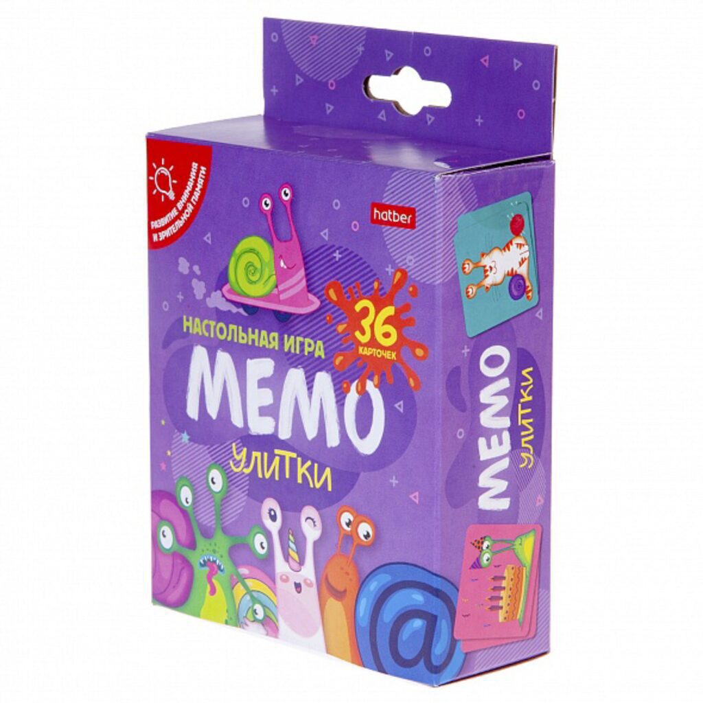 Игра Мемо "Улитки"  (36 карточек)