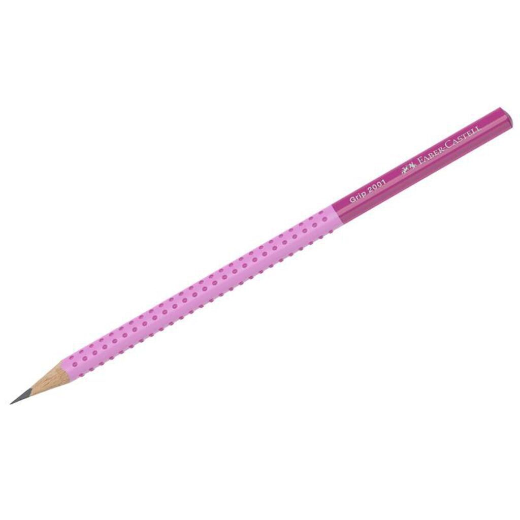 Карандаш  Faber-Castell  Grip 2001 Two Tone , НВ, трехгран.корпус, светло-розовый