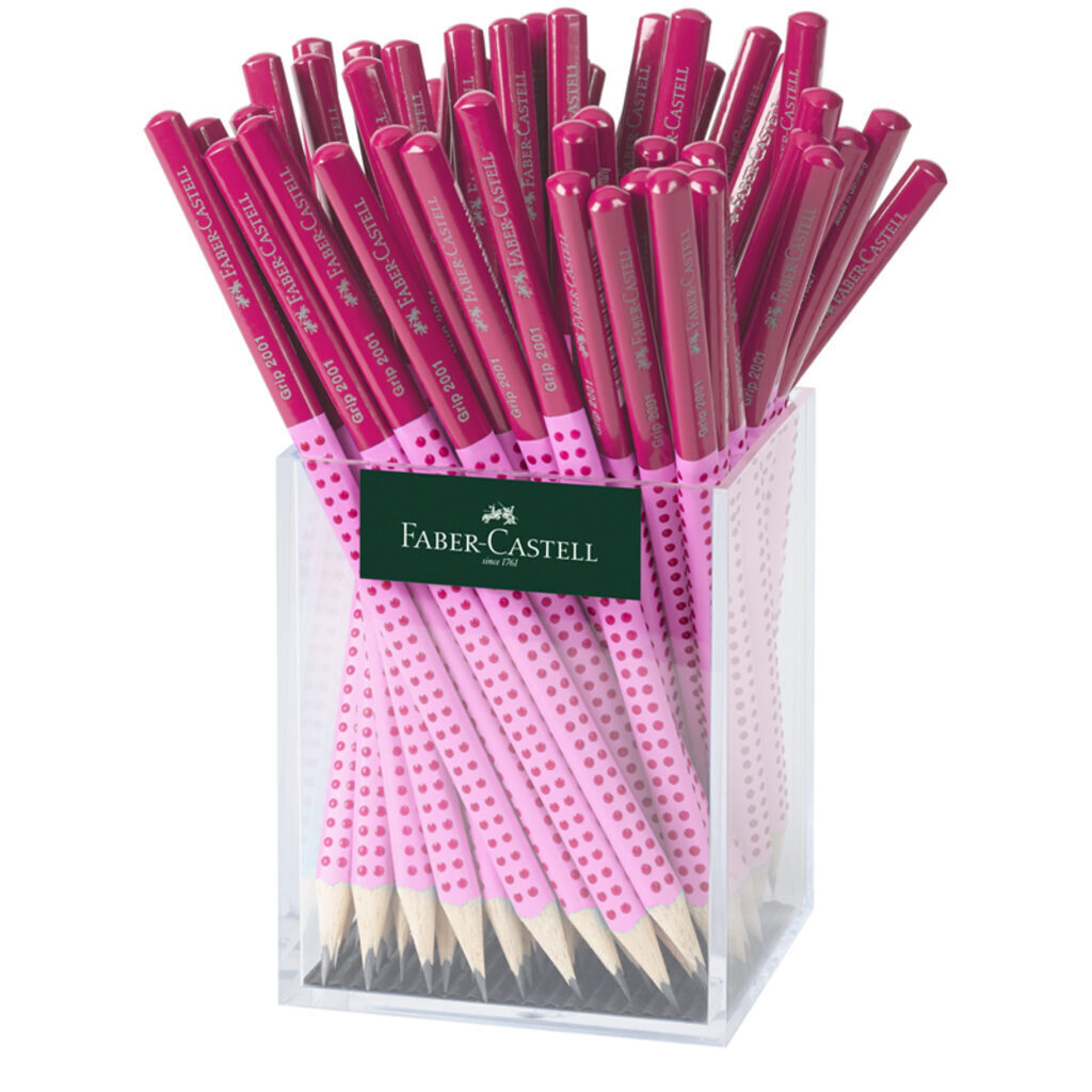 Карандаш  Faber-Castell  Grip 2001 Two Tone , НВ, трехгран.корпус, светло-розовый, розовый