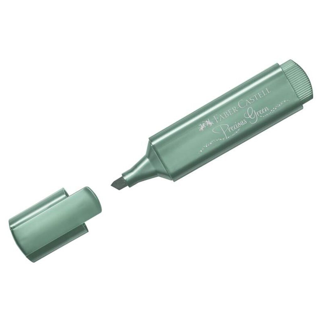 Текстовыделитель Faber-Castell "TL 46 Metallic", 1-5мм, мерцающий зеленый