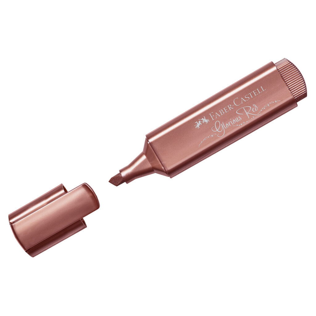 Текстовыделитель Faber-Castell "TL 46 Metallic", 1-5мм, мерцающий красный