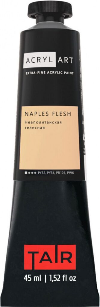 Краска акрил. "Акрил Арт", 45 мл, туба, неаполитанская телесная