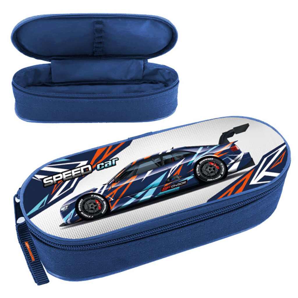 Пенал-косметичка (210*85)  Speed car, корпусный, с откид.планкой