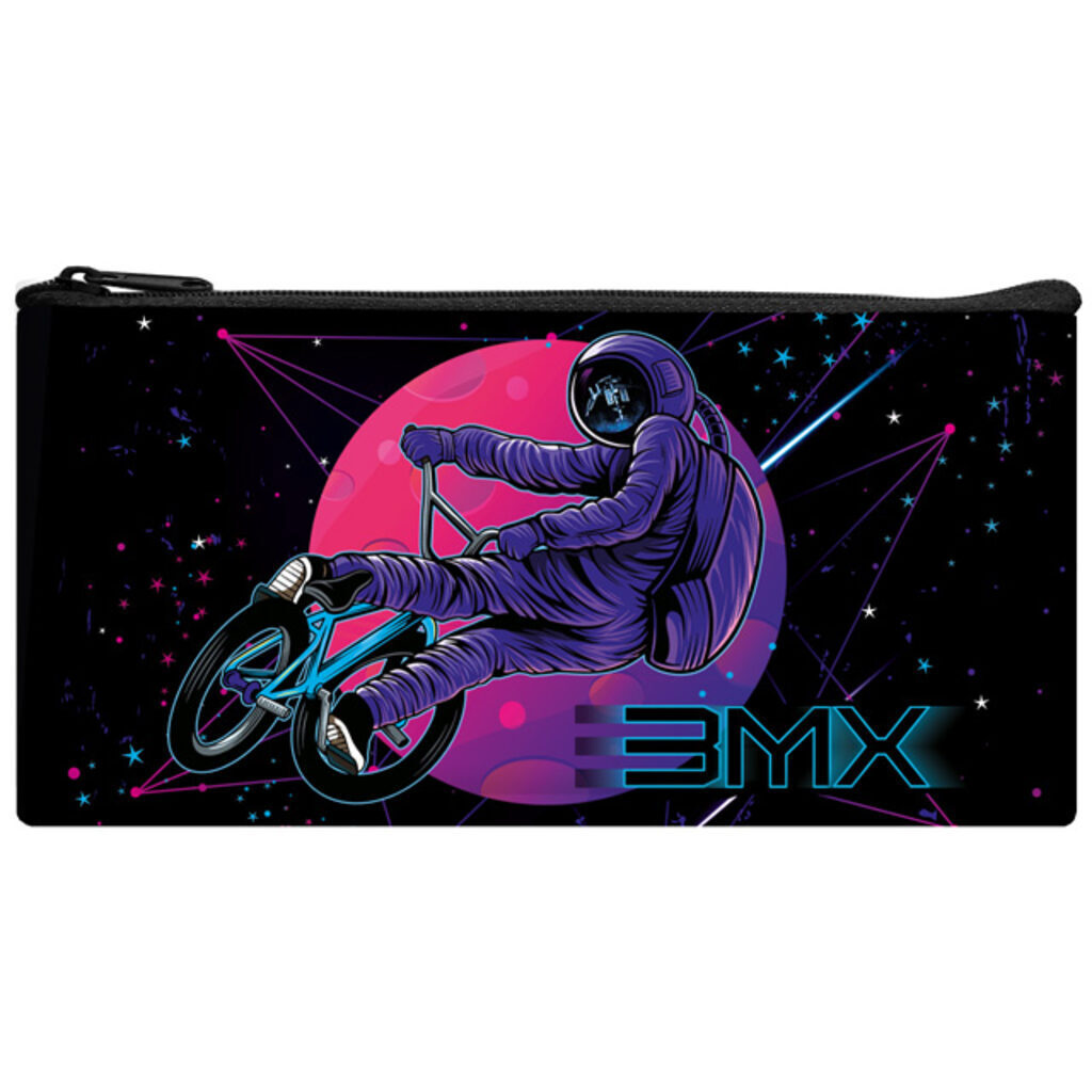 Пенал-косметичка (220*120) Космонавт BMX, мягкий, малый, ткань