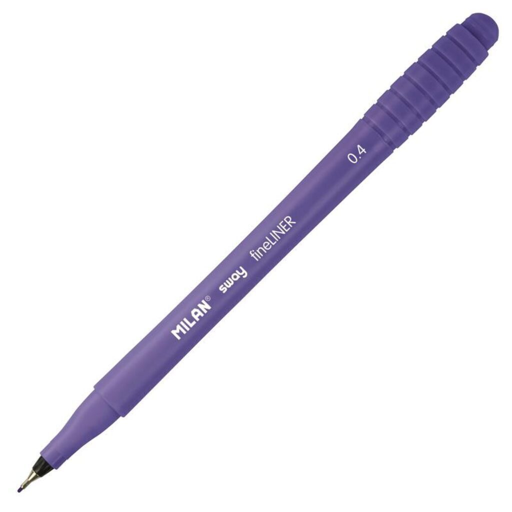 Ручка линер 0,4мм синий, MILAN SWAY