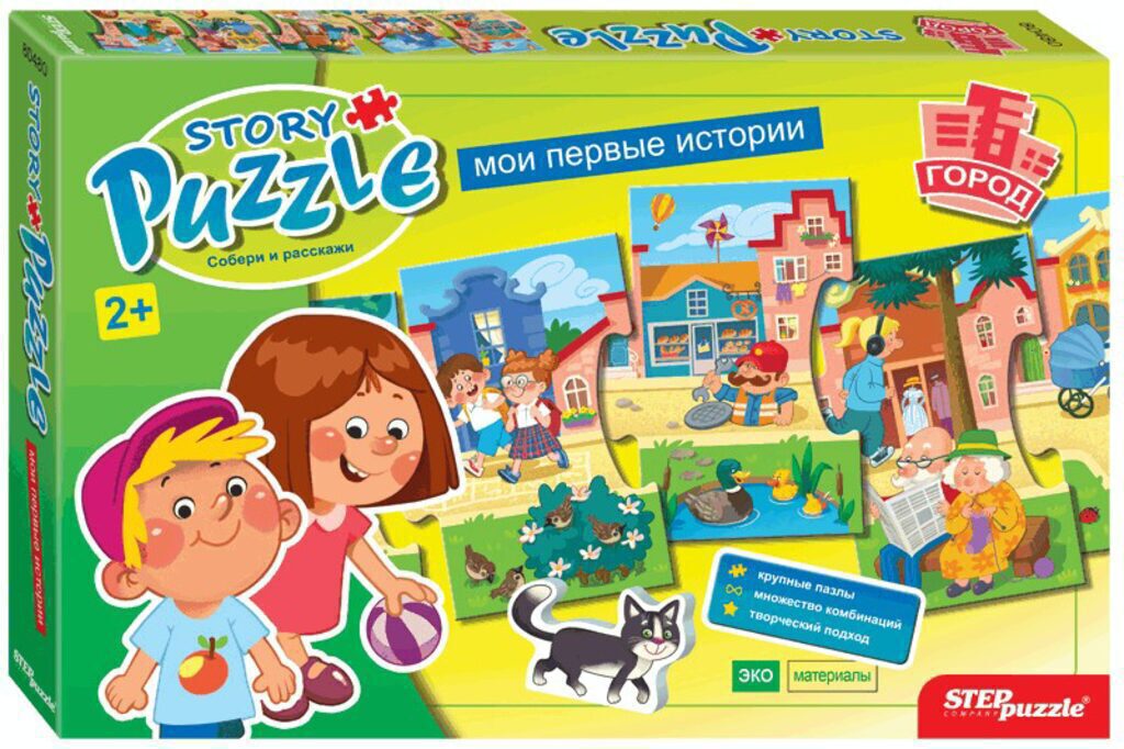 Развивающий пазл "Story puzzle. Город" 2+