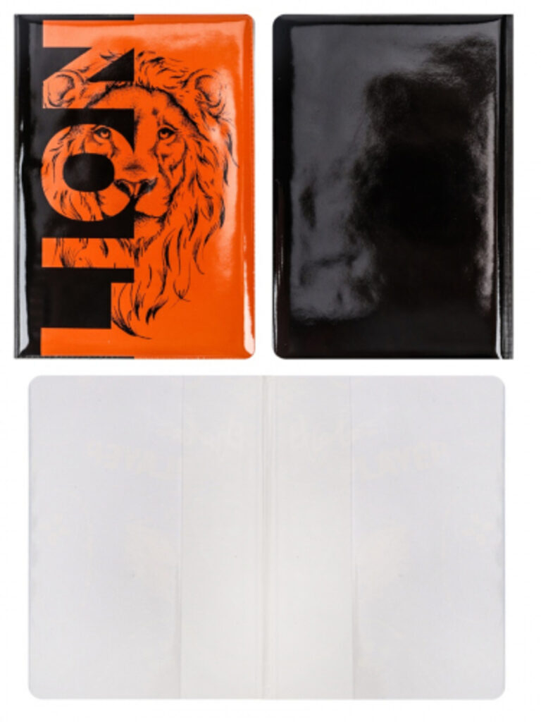 Обложка для паспорта "LION" ПВХ