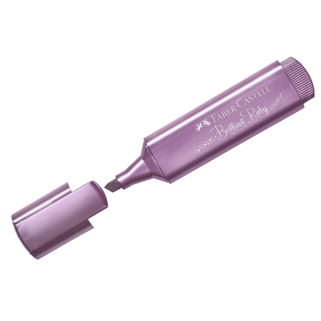 Текстовыделитель Faber-Castell "TL 46 Metallic", 1-5мм, мерцающий рубиновый