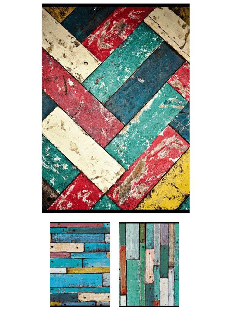 Тетрадь А4  48л кл. скоба Полиграф-Принт "Цветные дощечки" белизна 92%