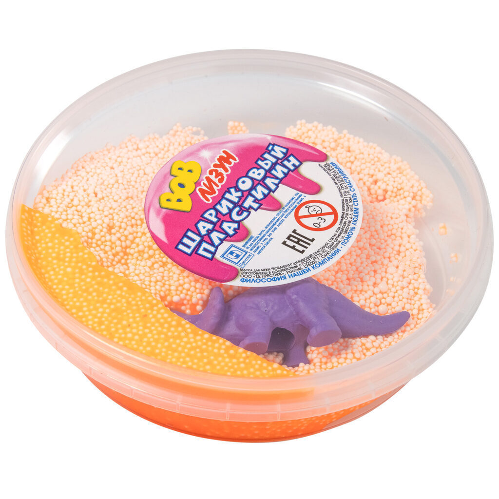Пластилин шариковый Динозавр (1 игрушка)