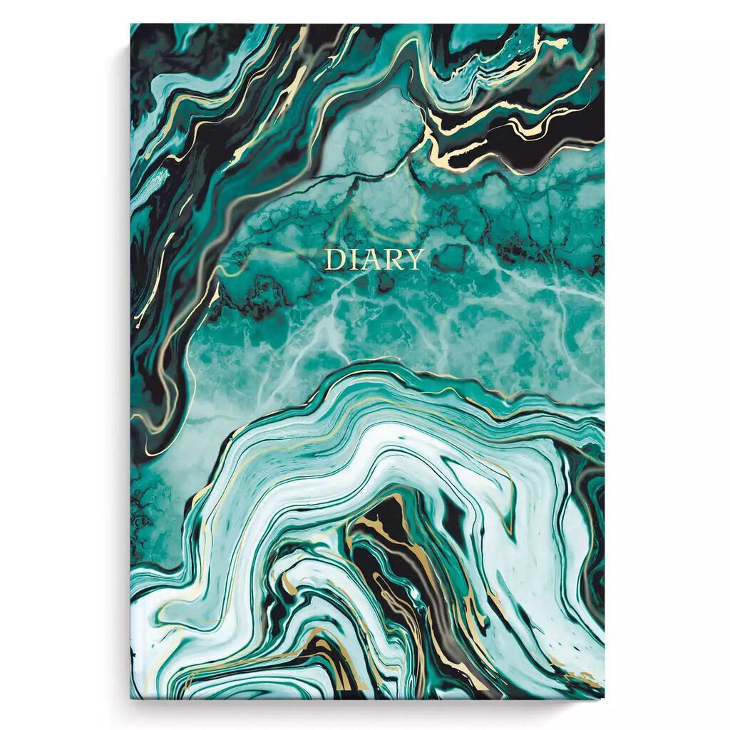 Ежедневник недат А5 7БЦ 80л. "Diary. Мрамор" тисн.фольгой, софт-тач