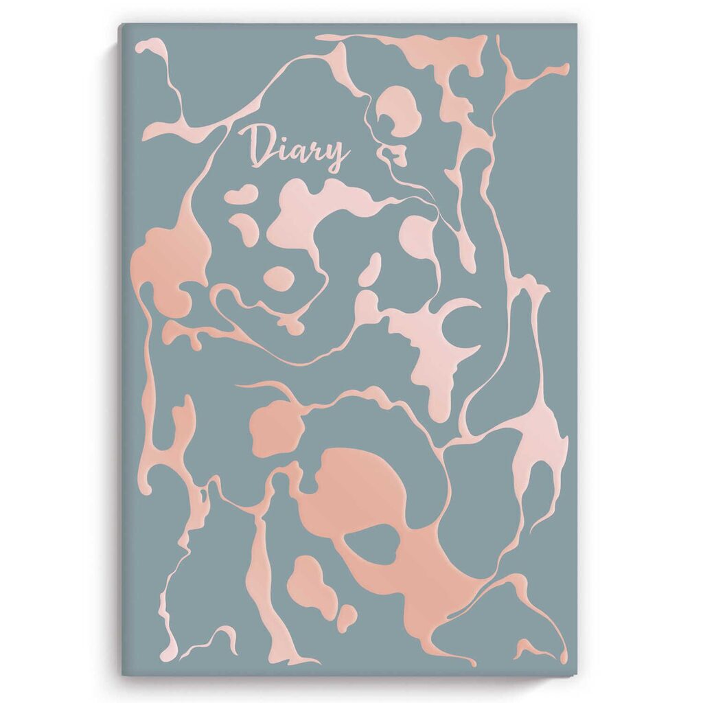 Ежедневник недат А5 интегр.пер., 80л. "Diary. Метаморфозы" тисн.фольгой, софт-тач