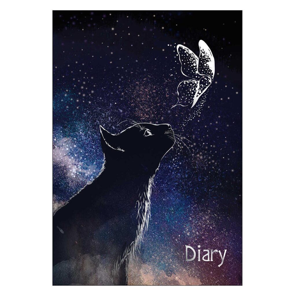 Ежедневник недат А5 интегр.пер., 80л. "Diary. Стремление" тисн.фольгой, софт-тач