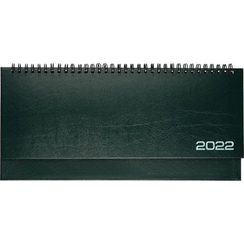 Планинг дат. 2022г (294*142) 128стр., Orion зеленый, тв. обложка, бумвинил, евроспираль, 70г/м2
