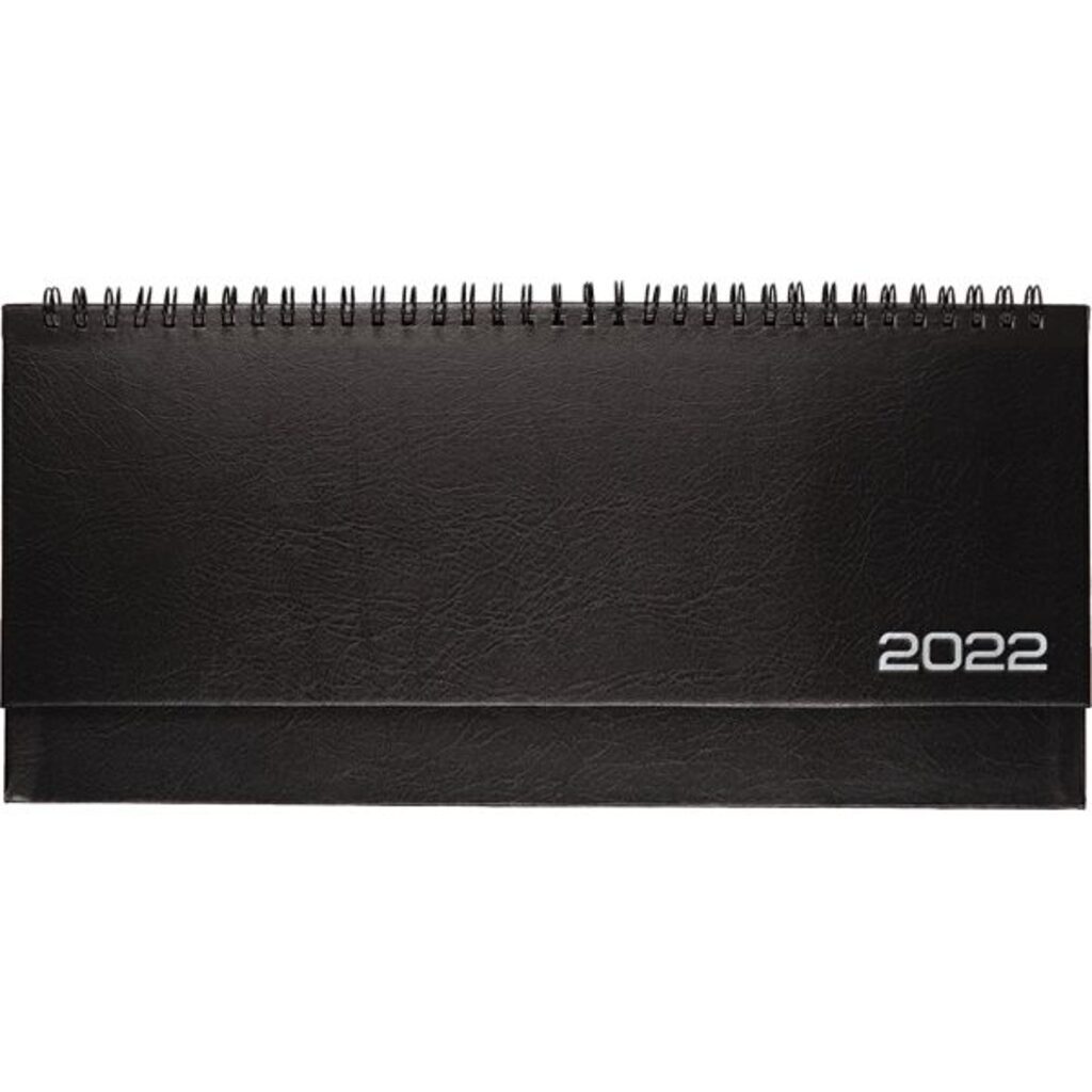 Планинг дат. 2022г (294*142) 128стр., Orion черный, тв. обложка, бумвинил, евроспираль, 70г/м2