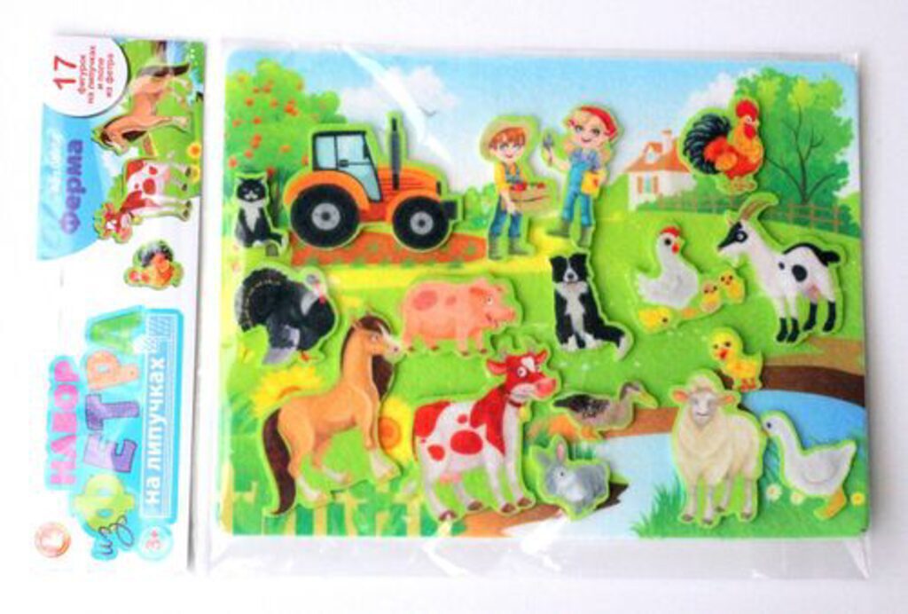 Игра из фетра на липучках "Ферма"