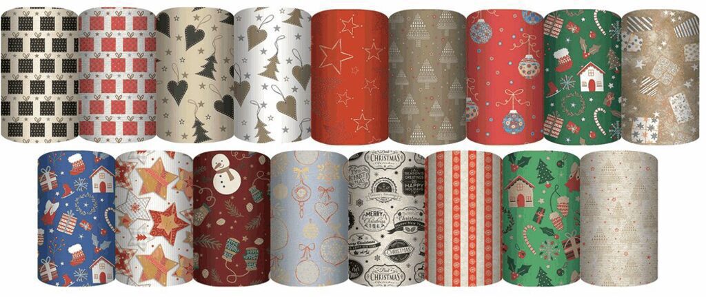 Бумага упаковочная 70*100см "Ассорти новогоднее" супергладкая