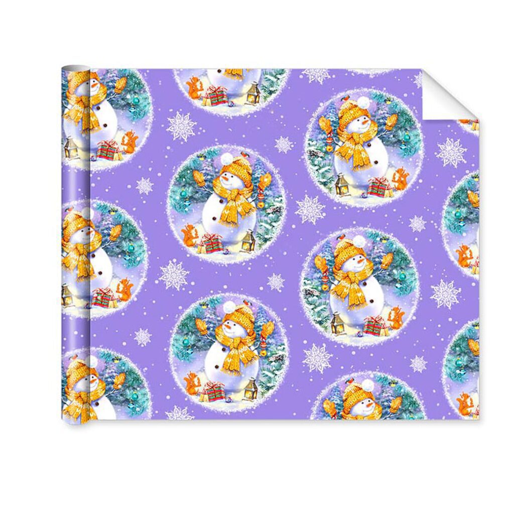 Бумага упаковочная 70*100см "Новогодний шар"