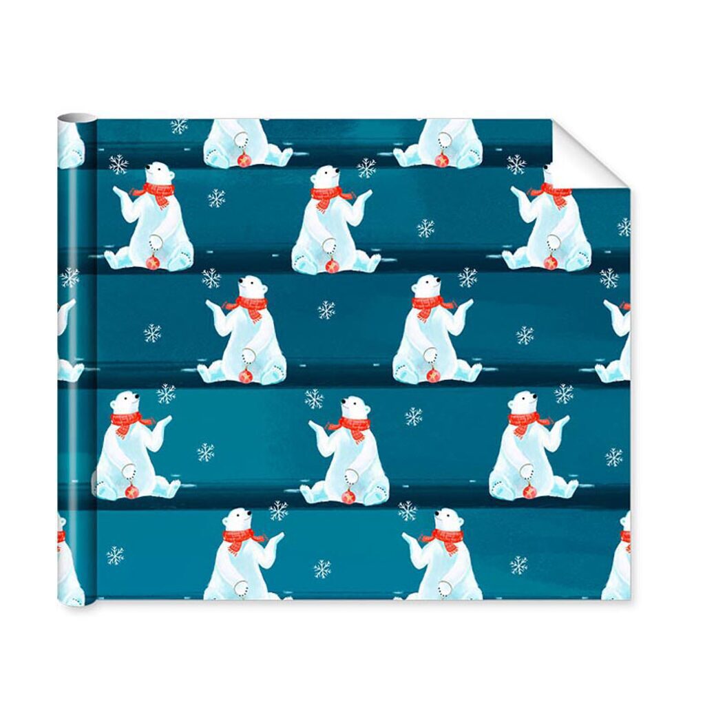 Бумага упаковочная 70*100см "Мишка"