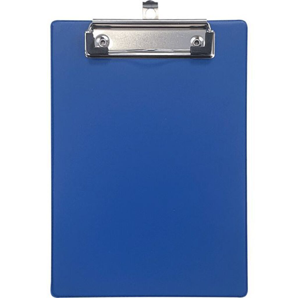 Клипборд А5, синий, картон 2.5мм, покрытие ПВХ 150мкм