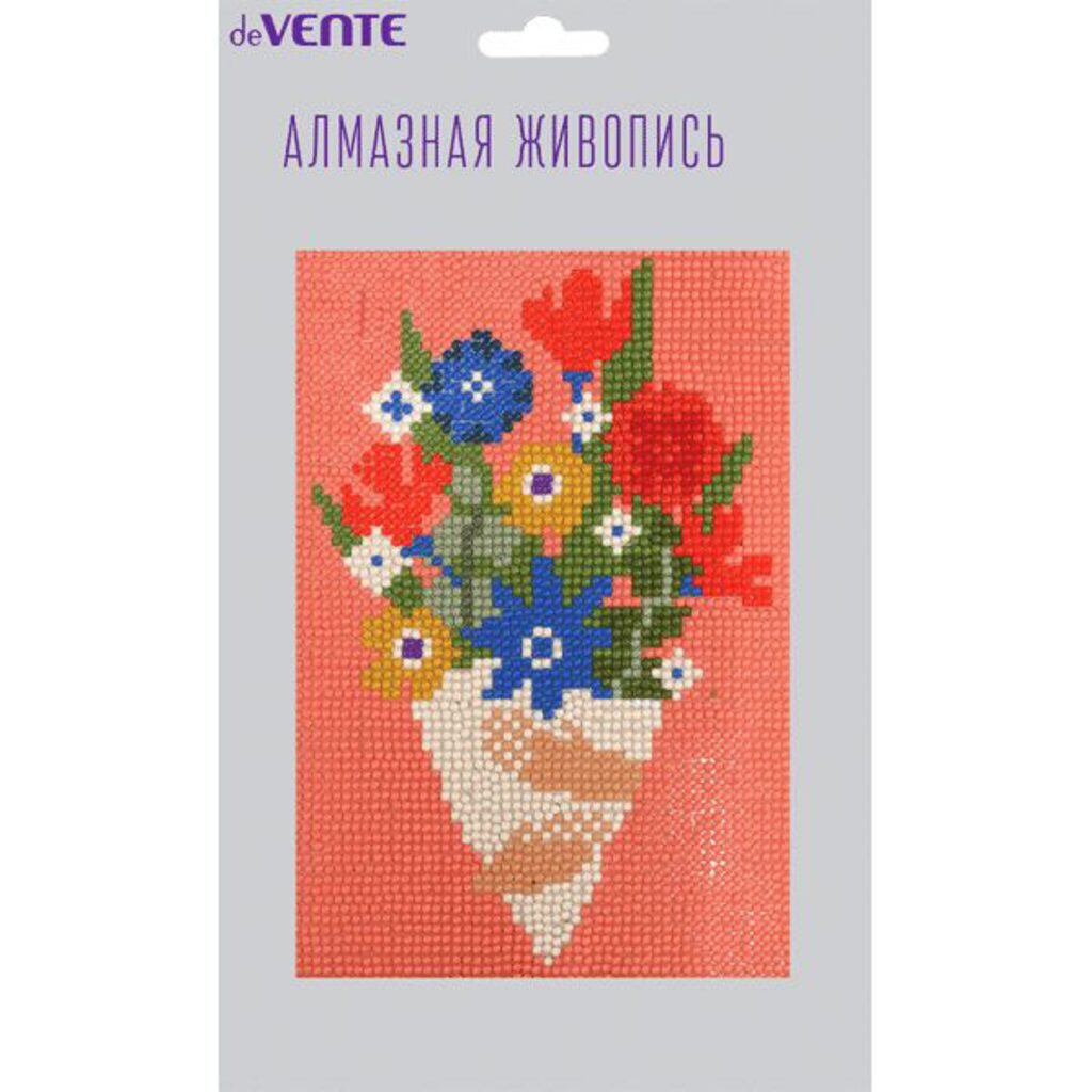 Алмазная живопись 15*21см на бумажной основе " Bouquet"