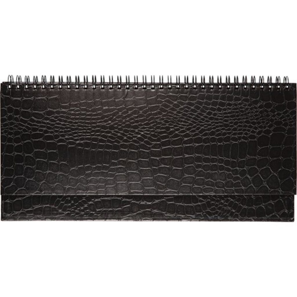 Планинг дат. 2022г (294*142) 128стр., Arkona черный, тв. обложка, бумвинил, евроспираль, 70г/м2