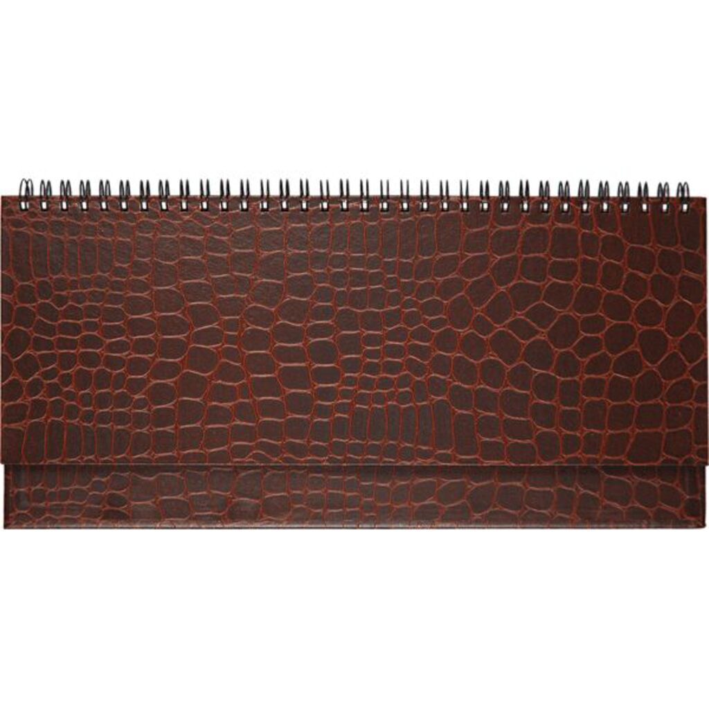 Планинг дат. 2022г (294*142) 128стр., Arkona коричневый, тв. обложка, бумвинил, евроспираль, 70г/м2