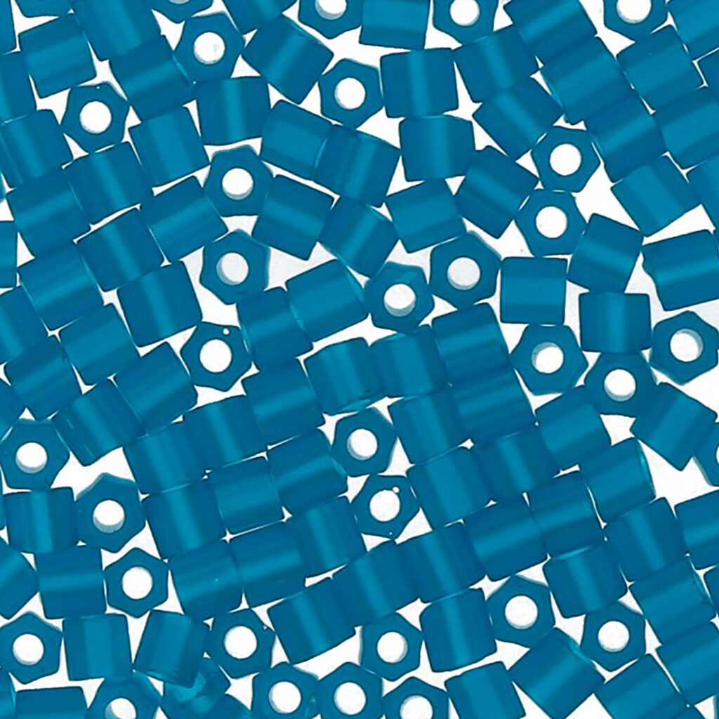 Бисер HEXAGON "TOHO"  2,2мм,  5гр стекло, мор.волна/матовый