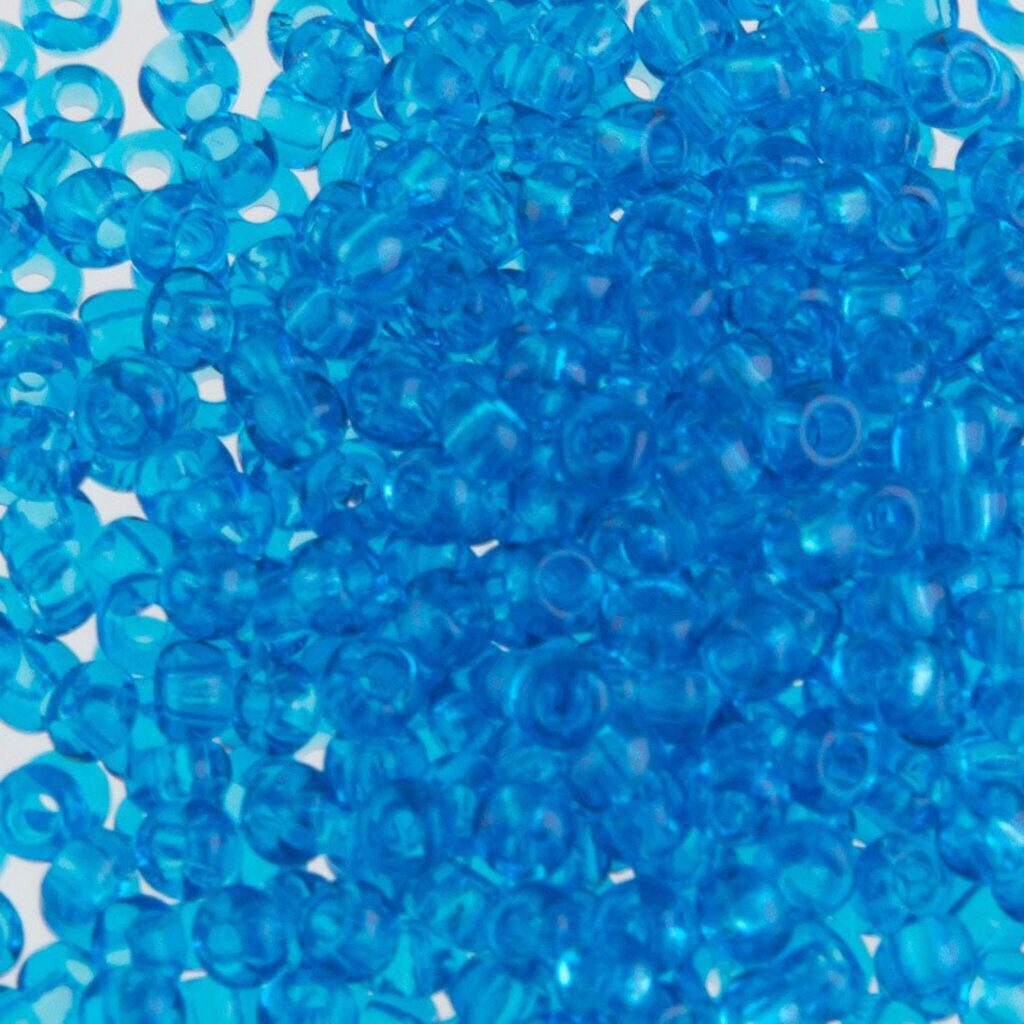 Бисер круглый "GAMMA"  50гр стекло, св.синий