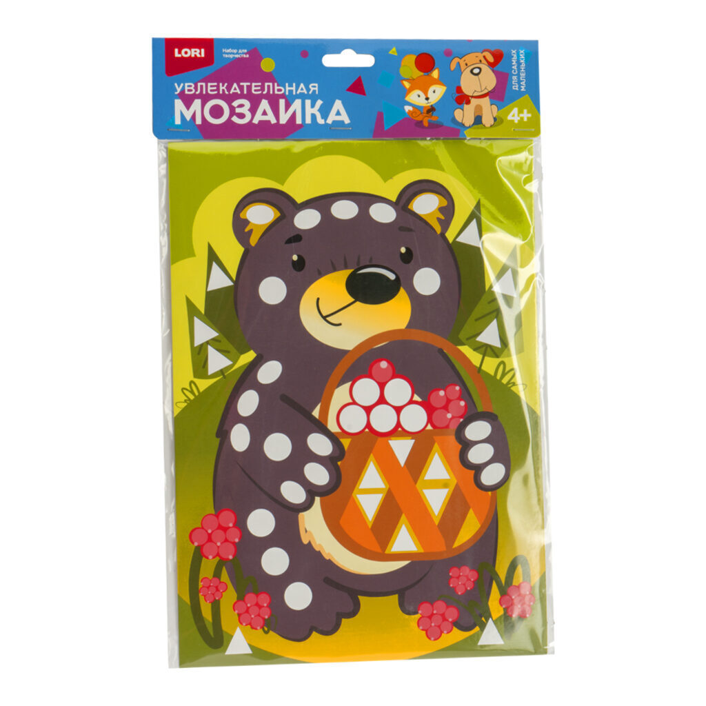 Аппликация из EVO А4 "Мишка с лукошком" 4+