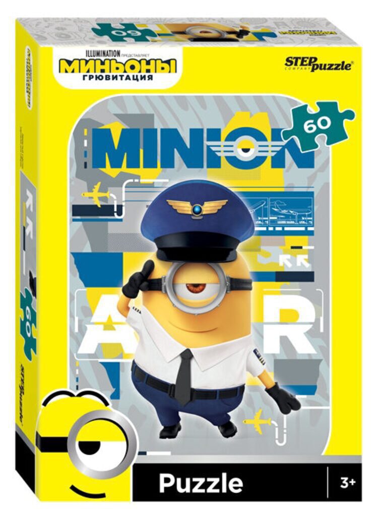 Пазлы   60 элементов  230*330мм.  "Миньоны. Грювитация" Universal