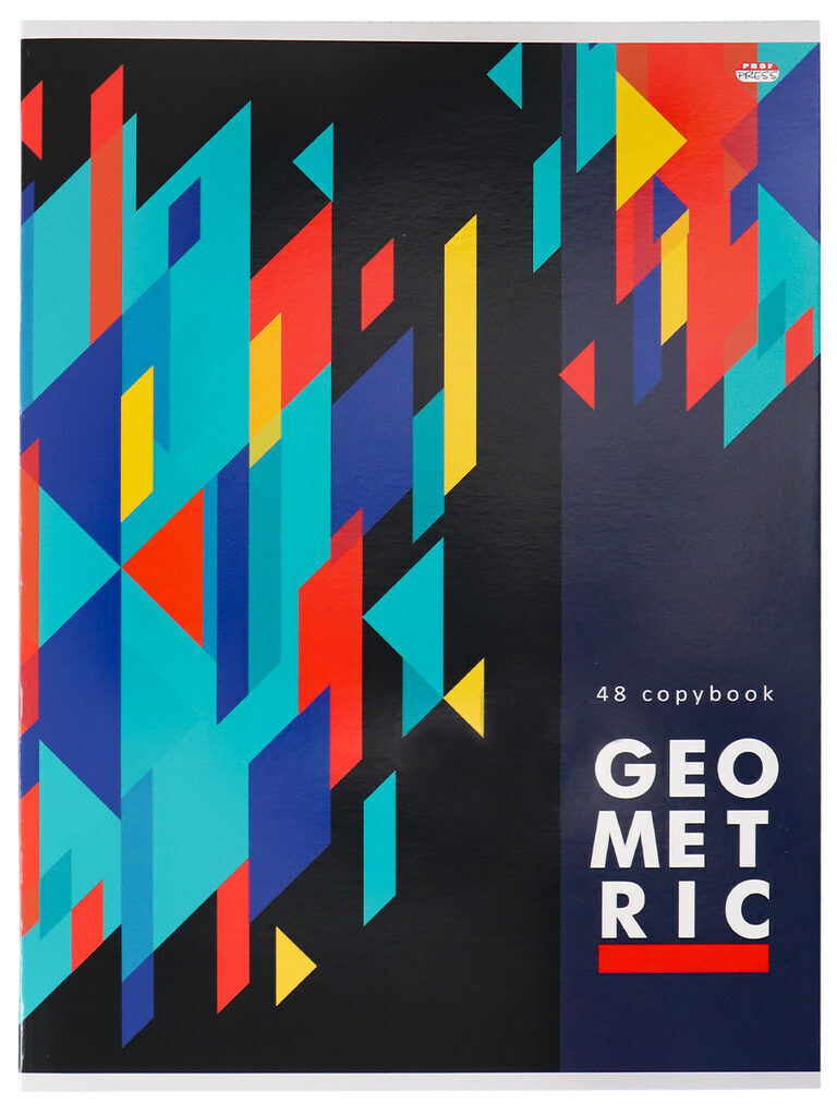 Тетрадь А4  48л кл. скоба Проф-Пресс "Абстракция на черном" (203*273мм)