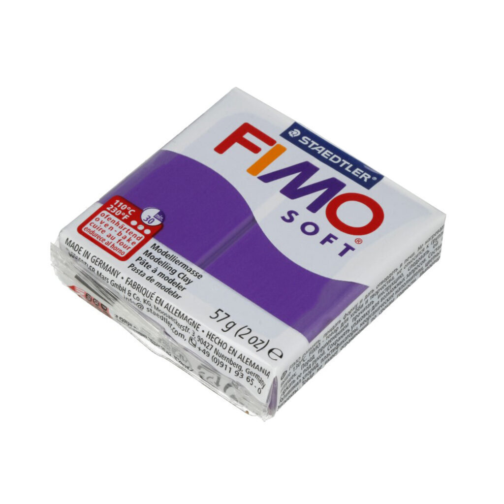 Полимерная глина 57гр.,  "FIMO" Soft  сливовый