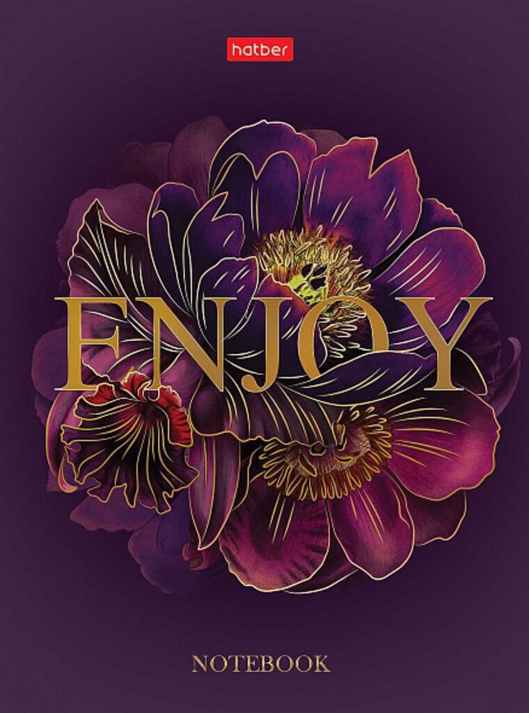 Блокнот А6 7БЦ  80л "Язык цветов" кл., мат.лам., 3Dлак