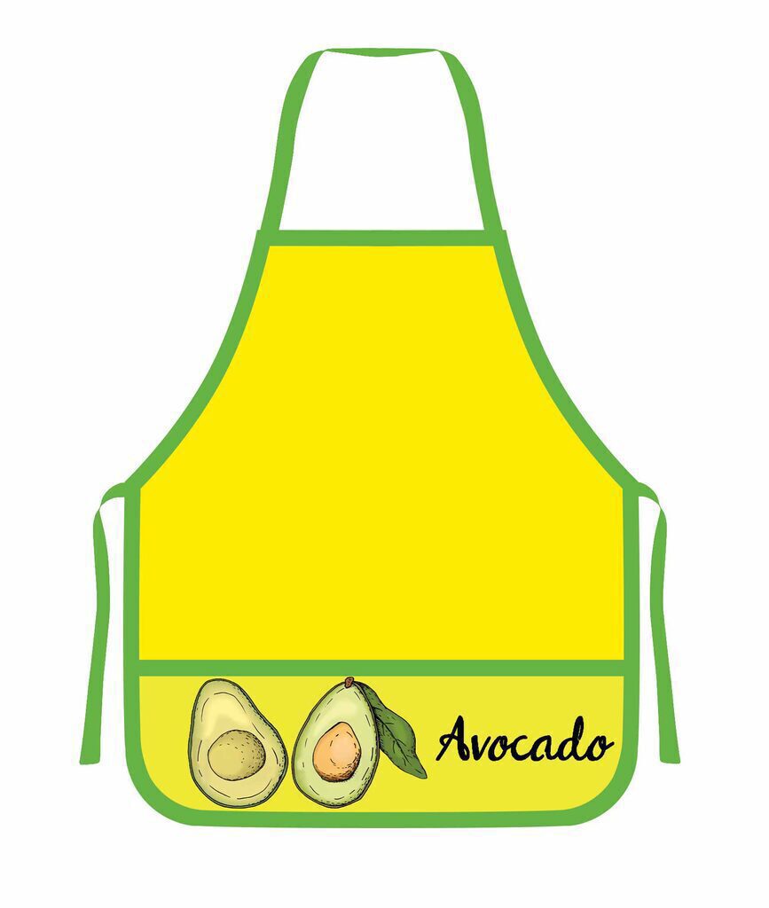 Фартук для труда 490*390мм 2 кармана "Avocado"