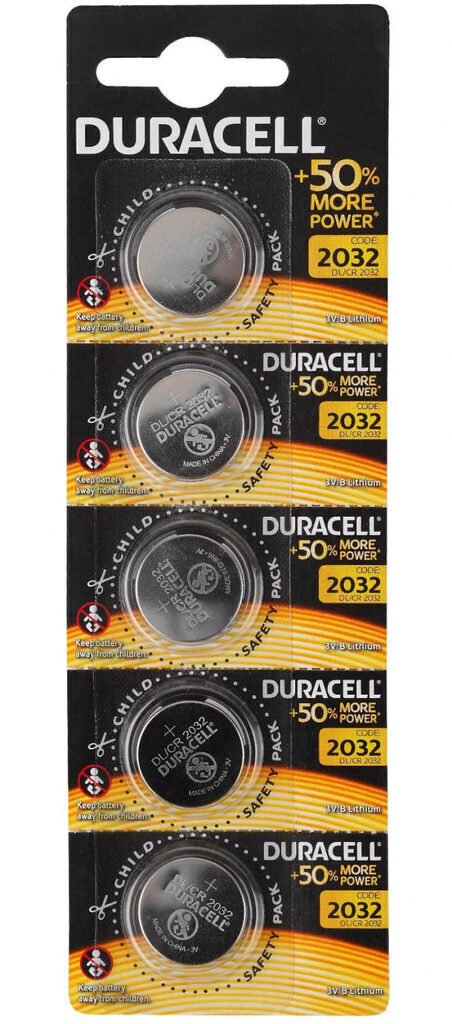 Батарейка-таблетка  CR-2032 DURACELL, блистер, цена за 1 шт