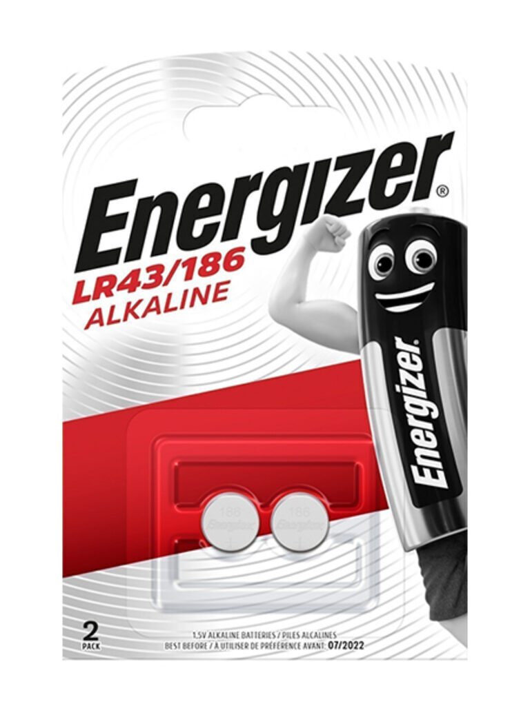 Батарейка-таблетка G-12 (LR43) ENERGIZER, блистер, цена за 1 шт