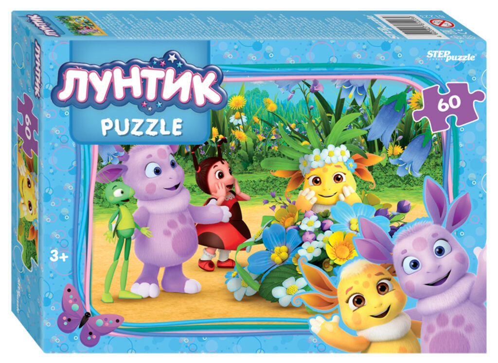Пазлы   60 элементов 330*230мм.  "Лунтик" Мельница