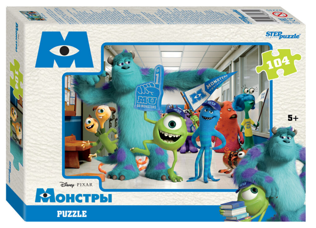 Пазлы  104 элементов  230*330мм.  "Монстры" Disney