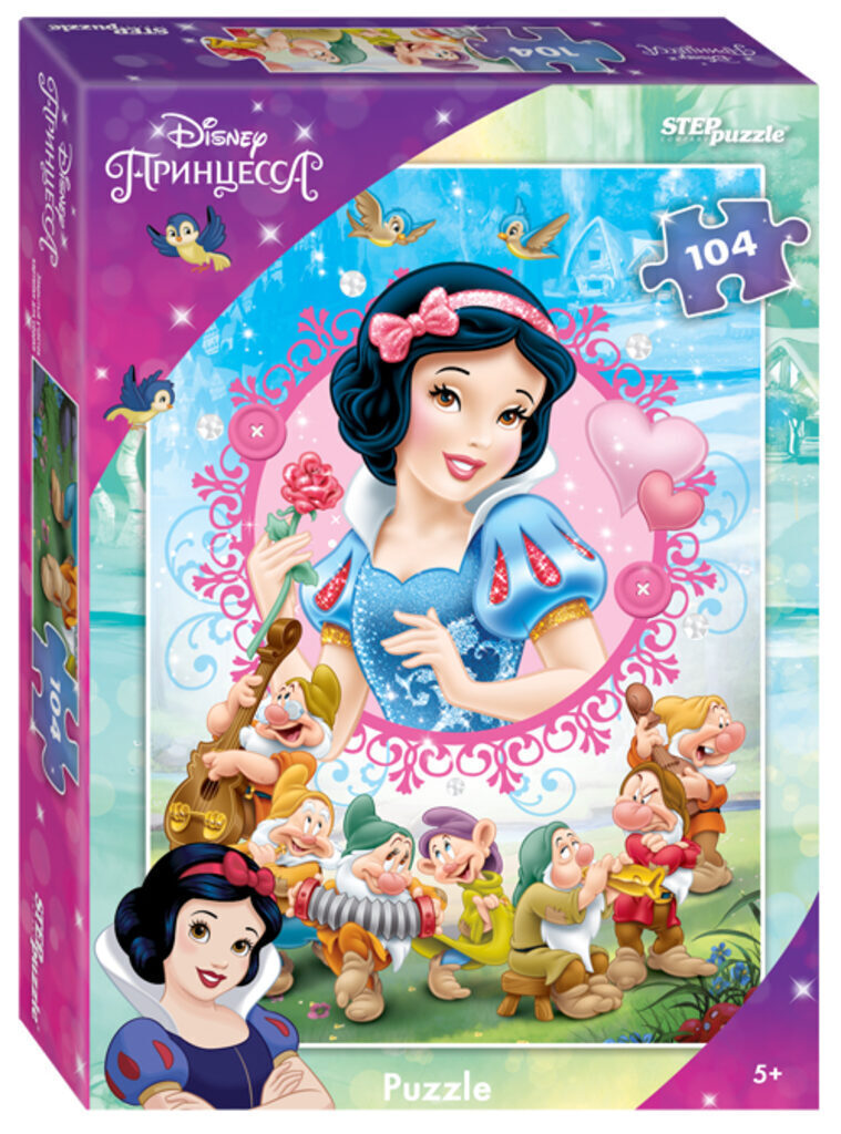 Пазлы  104 элементов  230*330мм.  "Белоснежка - 3" Disney