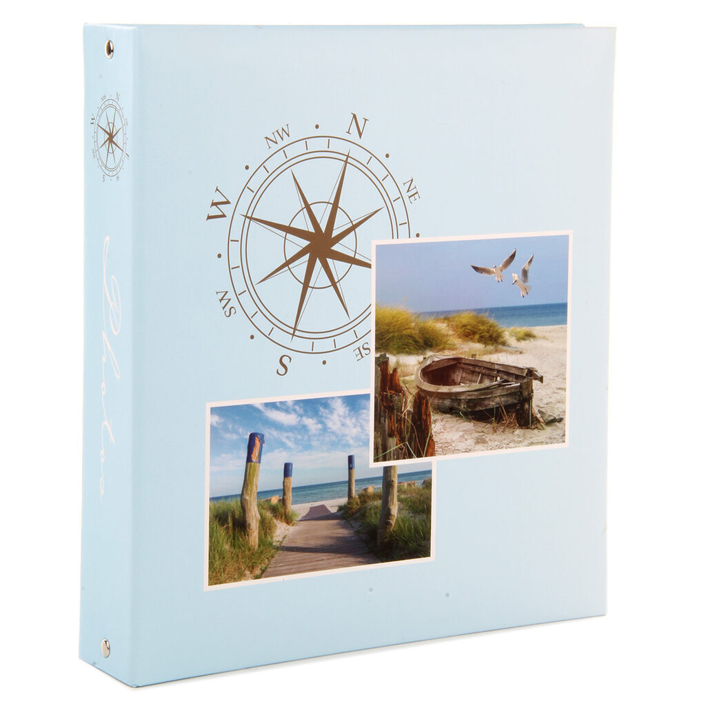 Фотоальбом магнитный 50л  23*28см кольца Sea  trip